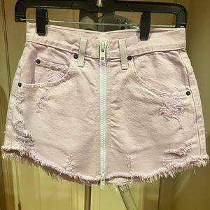 Carmar pink denim skirt